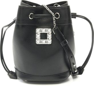 Roger Vivier Leather Bucket Shoulder Bag