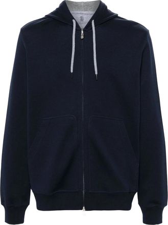 Brunello Cucinelli Zip-up Drawstring Hoodie