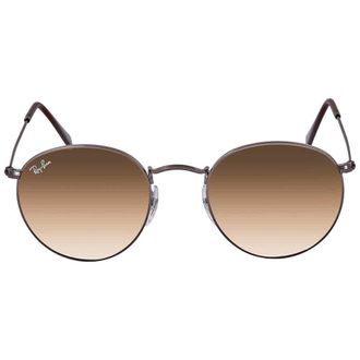 Ray-Ban Ray Ban Round Flat Lenses Light Brown Gradient Round Unisex Sunglasses RB3447N 004/51 50