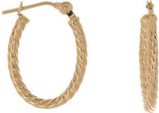 Candela Jewelry 14K Yellow Gold 19mm Twisted Hoop Earrings at Nordstrom Rack