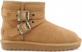 Colors Of California Enkellaars - Dames - Winterlaarzen - Bruin - 38 EU - Leer - Schoenen