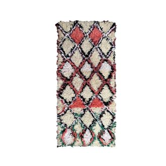 AFK Living Alfombra bereber marroqu&iacute; de pura lana 76 x 180 cm