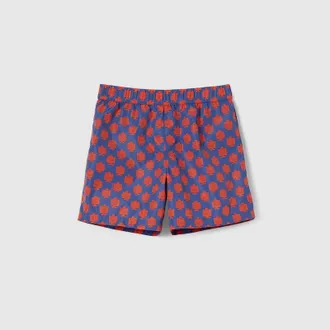 Gucci Kids - Printed Nylon Swim Shorts, Size 10 years, Blue, Ready-to-wear