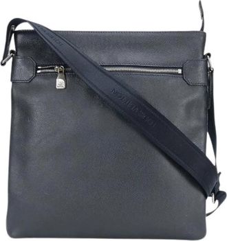 Louis Vuitton Pre-owned Taiga Leather Schoudertas - Heren - Vintage Schoudertas - Blauw - ONE Size - Leer - Vintage