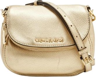 Michael Kors Pre-owned Bedford Crossbody - Dames - Vintage Schoudertas - Beige - ONE Size - Leer - Vintage