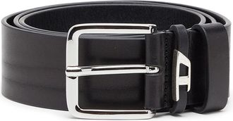 Diesel 4 cm crinkle leather belt - Belts - Man - Black