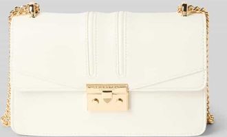 Seidenfelt Manufaktur Crossbody-Bag in Leder-Optik Modell Roros East-West in Offwhite, Gr&ouml;&szlig;e 1