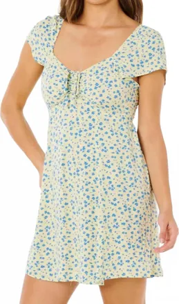 Rip Curl Surf Side Dress In Yellow
