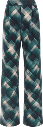 Dries Van Noten Hartia Tris Pantaloni Verde-Donna