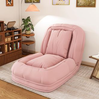 STILVORA Sof&aacute; Cama Ergon&oacute;mico Plegable Para Adultos Y Mascotas - Ajustable En 5 Posiciones (90&deg;-180&deg;) Con 2 Cojines, Cama Multifuncional Que Ahorra Espacio Par