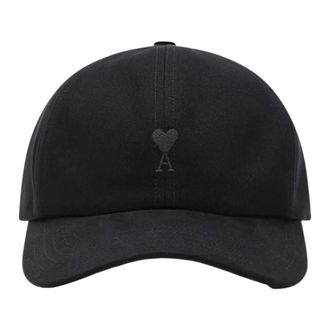 Ami De Coeur Borduurpet - unisex - Petten - Zwart - ONE Size - Katoen - Accessoires