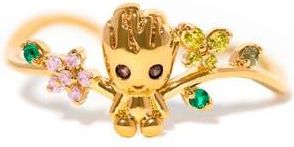 Girls Crew Marvel Guardians of the Galaxy Groot Adjustable Ring in Gold at Nordstrom, Size 4.5