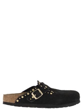 Birkenstock Boston Rivet - Suede Leather Clog With Studs