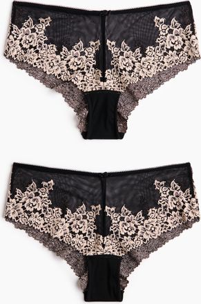 H&M 2er-Pack Hipster aus Spitze - Schwarz