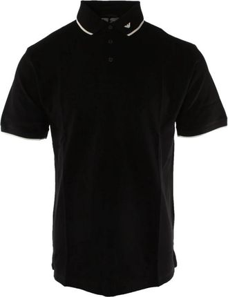 Armani Gemerceriseerd Piqu&eacute; Poloshirt - Heren - Polos - Zwart - XL - Katoen - Tops