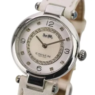 Coach Pre-owned Watches, female, White, Size: ONE SIZE Pre-owned Stainless Steel Quartz