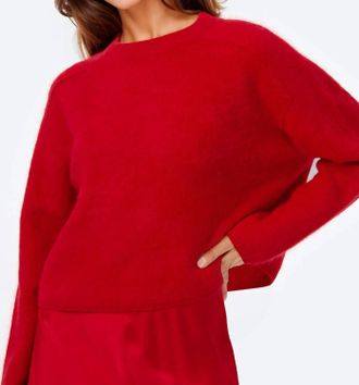 Cami NYC Niall Cashmere Sweater In Cardinal