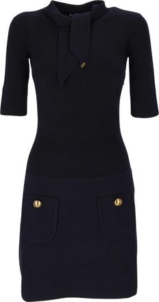 Elisabetta Franchi Knitted Kleedjes - Dames - Kleedjes - Blauw - L - Kleedjes