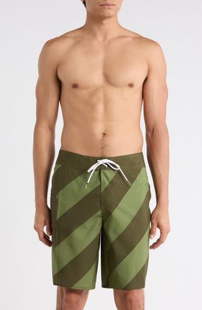 Volcom Manic Board Shorts in Martini Olive at Nordstrom Rack, Size 28