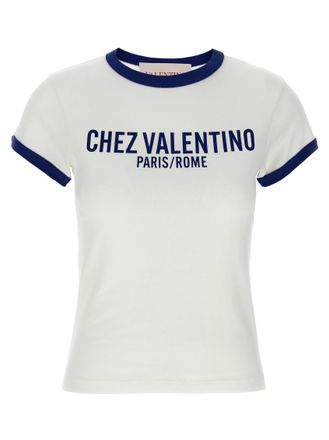 Valentino Blue Chez Valentino T-shirt