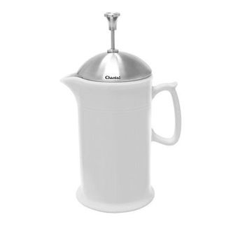 Chantal 28 ounce Ceramic French Press with Stainless Plunger in White at Nordstrom