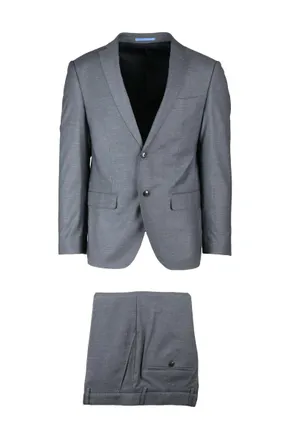 Domenico Tagliente Mens Suit in Polyester and Viscose - Light Grey