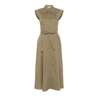 Liu Jo Dames, Jurken, Groen, Maat: 2XS Katoen