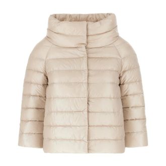 Herno Down Jackets, female, Beige, Size: 2XS Stylish Puffer Jackets for Men