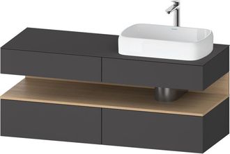 Duravit Duravit Qatego Consola Mueble Bajo Lavabo, 2 Extensiones, 2