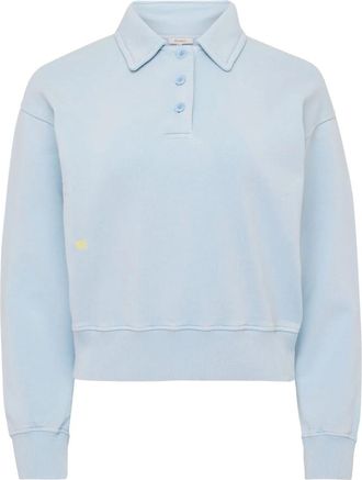 J.W.Anderson Tops, Dames, Blauw, XS, Katoen, Polo Sweatshirt