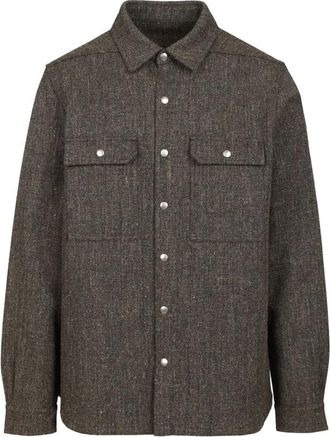 Rick Owens Jassen - Heren - Zomerjassen - Grijs - 2XL - Katoen - Jassen