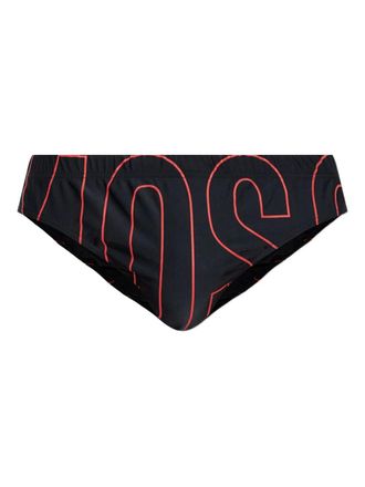 Moschino logo-print swim trunks - men - Polyamide/Spandex/Elastane - S - Black
