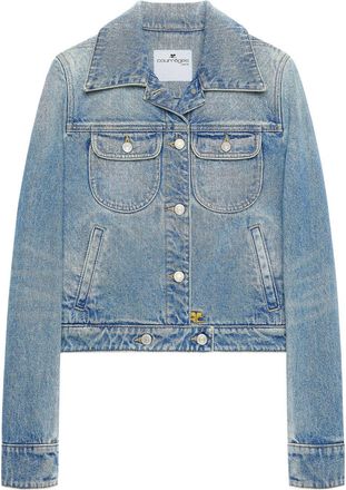 Courr&egrave;ges Medium Blue Denim Jacket