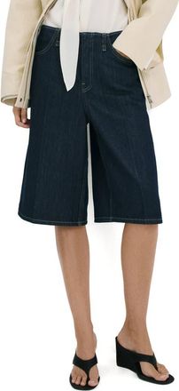 Mango Bermuda Shorts in Open Blue at Nordstrom, Size 10