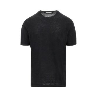 Majestic Filatures Linen knit T-shirt Man S