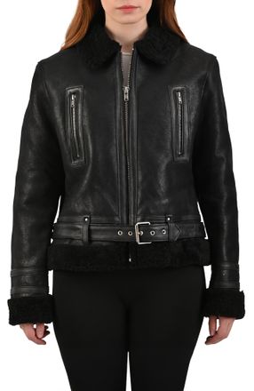 Frye Women&acute;s Nappa Leather & Faux Shearling Jacket