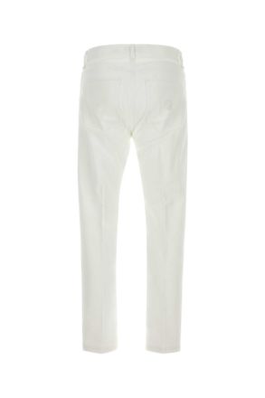 Fendi Mens Jeans Denim Bianco Exterior: Cotton Pantaloni