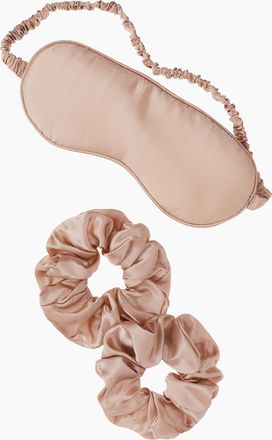 H&M Silk Beauty Sleep Set - Hellbeige