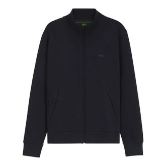 HUGO BOSS Mens Skaz Full Zip Sweatshirt (Dark Blue) - Size Large