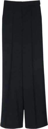 Elisabetta Franchi Pantaloni in cr&ecirc;pe leggero - - Trousers - Donna - Nero - S