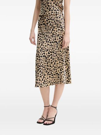 From Future animal print midi skirt - Neutrals