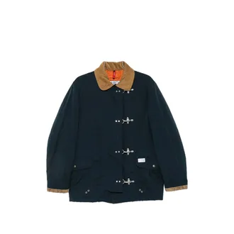 Fay Lobster-clasp Corduroy-collar Jacket