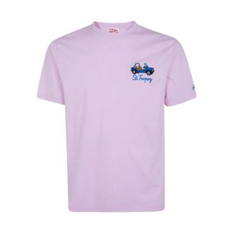 MC2 Saint Barth T-Shirts, male, Purple, Size: S Portofino T-shirt