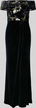 Adrianna Papell Regular Fit Abendkleid mit Pailettenbesatz in Black, Größe 36