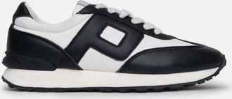Philip Hog Womens Retro Leather Sneaker In Black