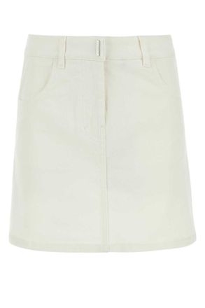 Givenchy White denim mini skirt
