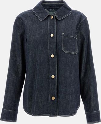 Max Mara Dark Blue Denim Shirt