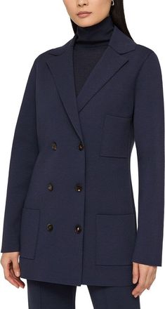 Lafayette 148 New York Petite Double Breasted Knit Jacket