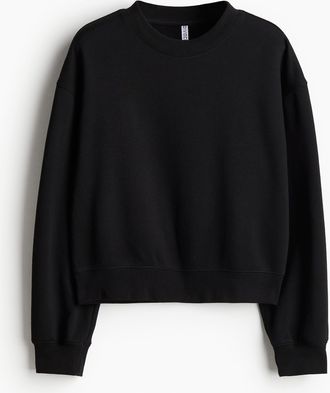 H&M Sweatshirt in Loose Fit - Schwarz