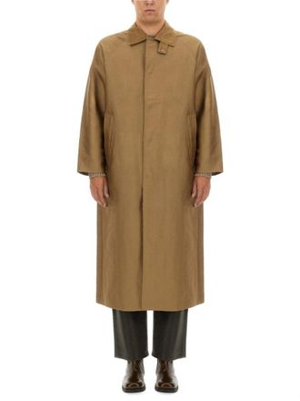 Sunflower Relaxed Silhouette Long Coat With Design